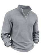 Astrix Quarter-Zip Checkered Sweatshirt