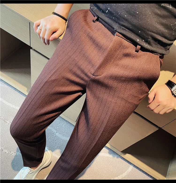 THORNE Tailored Jacquard Slim Fit Pants