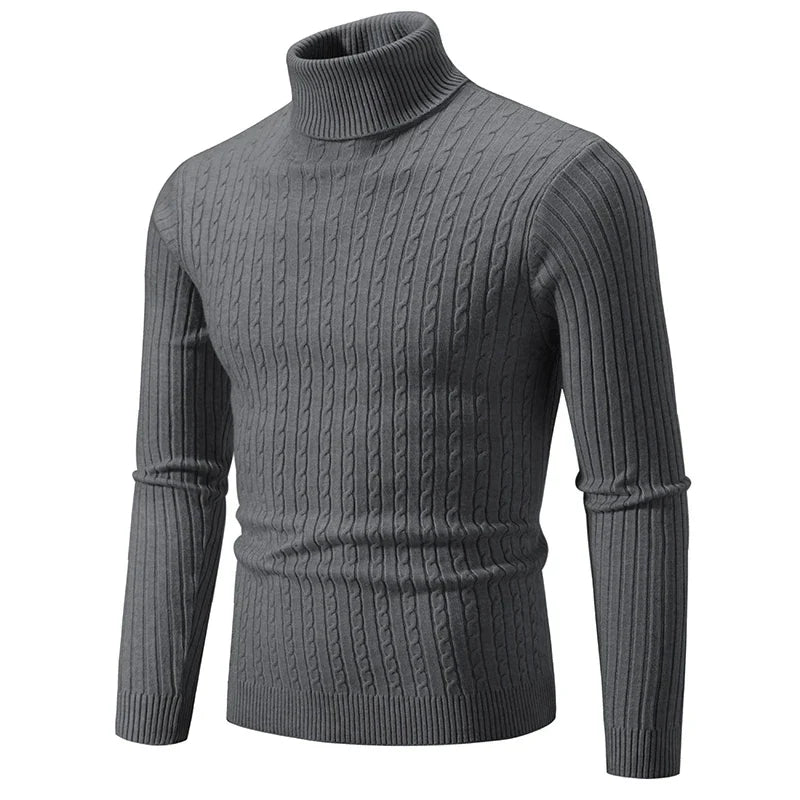 RAYMOND Patterned Turtleneck Sweater