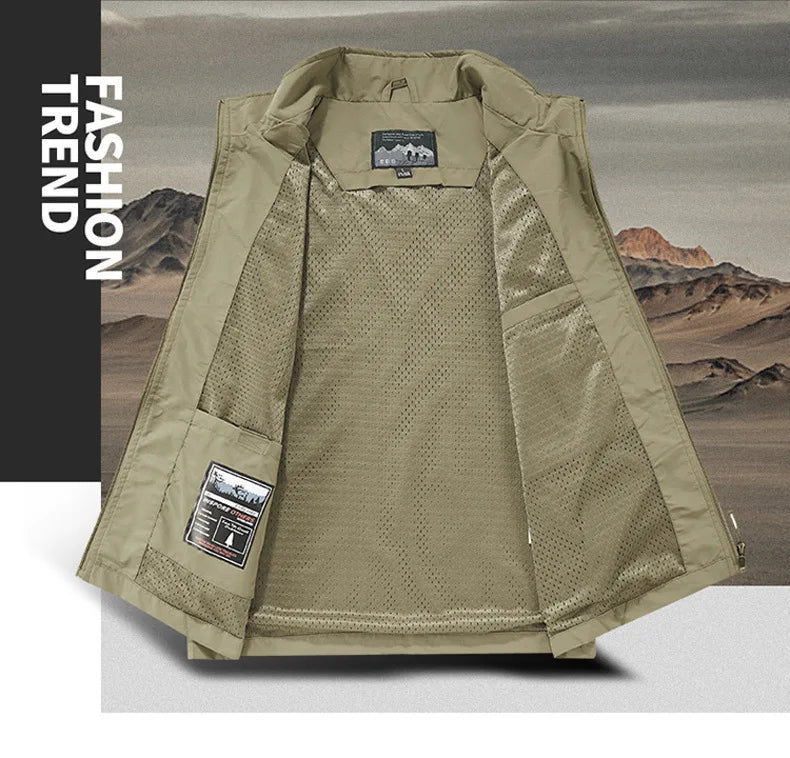 SANDO Multi-pockets Fleece Vest