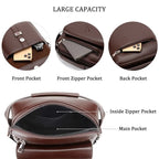 NORDVIK Waterproof PU Leather Crossbody Bag