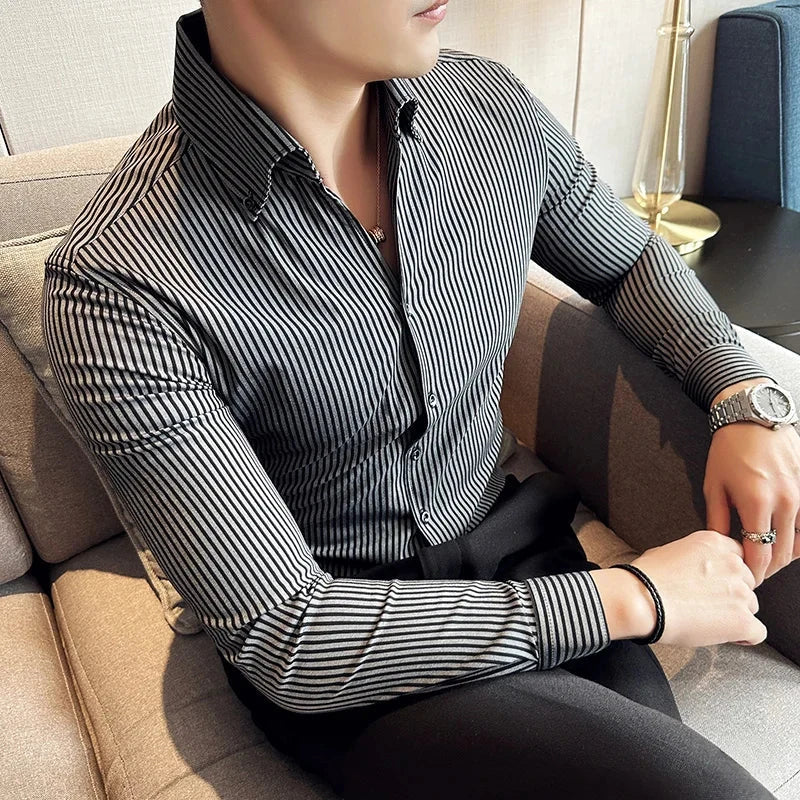 ADRIAN Tailored Pinstripe Shirt