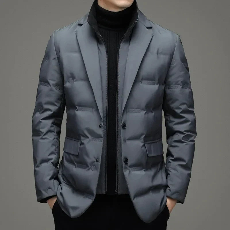 RUTH Padded Blazer with Zipper Layer