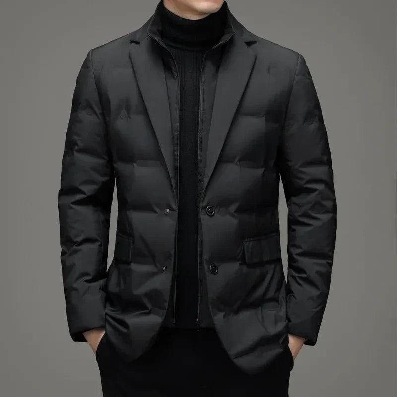 RUTH Padded Blazer with Zipper Layer