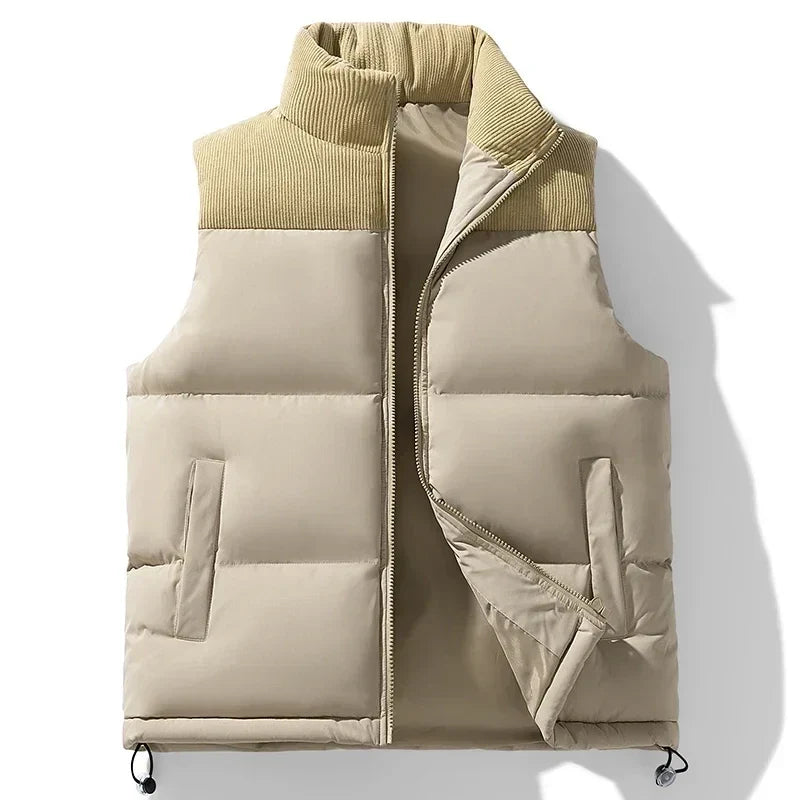 DREW Cotton-Padded Zipper Vest