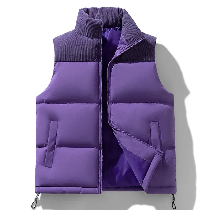 DREW Cotton-Padded Zipper Vest