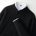 BORIO Cashmere Buckle-Up Sweater