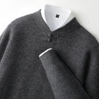 BORIO Cashmere Buckle-Up Sweater