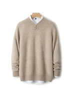 BORIO Cashmere Buckle-Up Sweater