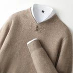 BORIO Cashmere Buckle-Up Sweater