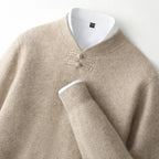 BORIO Cashmere Buckle-Up Sweater