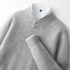 BORIO Cashmere Buckle-Up Sweater