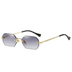 TESORO Polygon Rimless Sunglasses