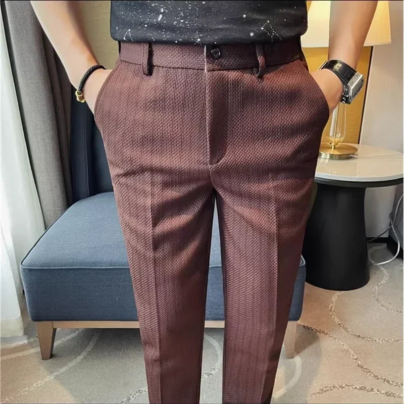 THORNE Tailored Jacquard Slim Fit Pants