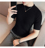Baldwin Ribbed Mock Neck Tee