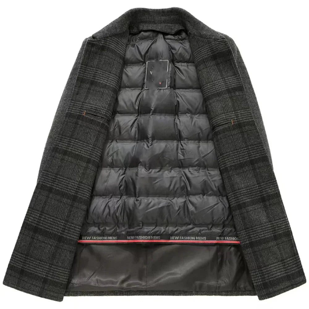 MARTEL Elegant Trench Coat with Padded Layer