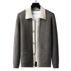 APOLLO Two-Tone Knitted Cardigan
