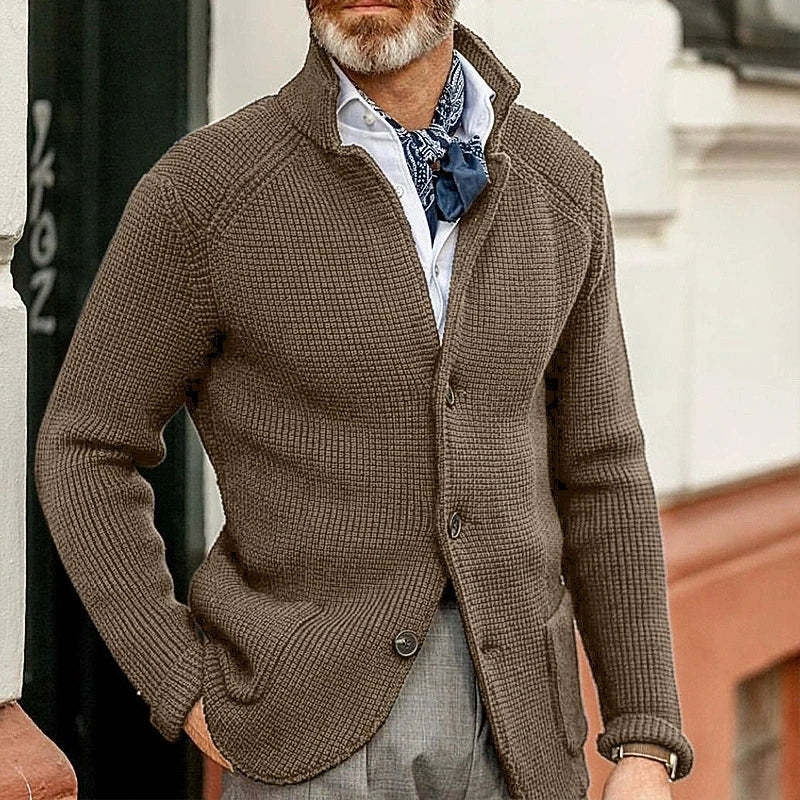 RENNAL Stand Collar Cardigan