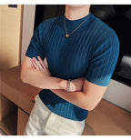 Baldwin Ribbed Mock Neck Tee