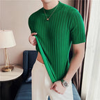Baldwin Ribbed Mock Neck Tee