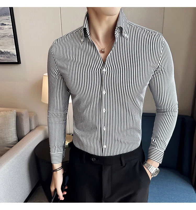 ADRIAN Tailored Pinstripe Shirt