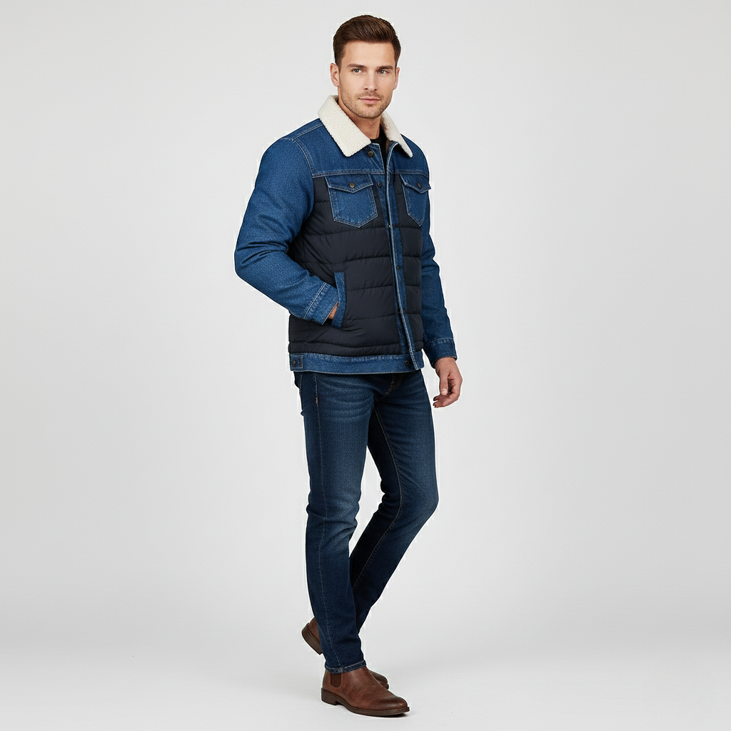 Damien Patchwork Denim Jacket