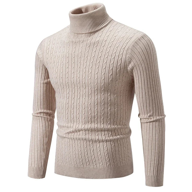 RAYMOND Patterned Turtleneck Sweater