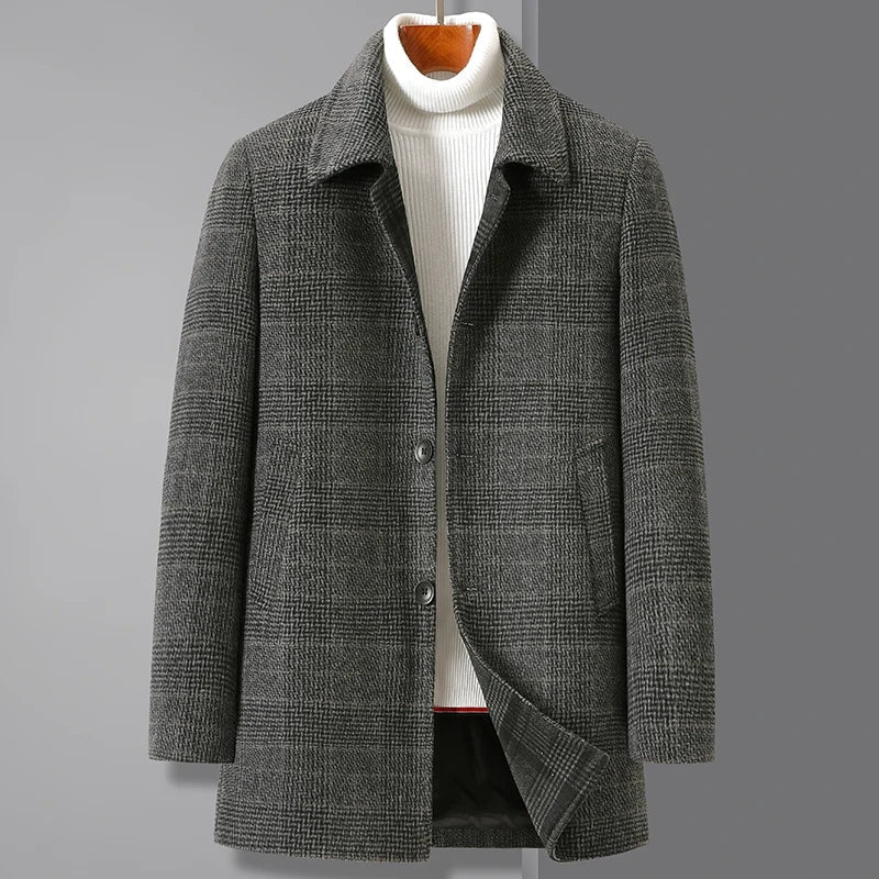 MARTEL Elegant Trench Coat with Padded Layer