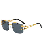 PANTHERA Rimless Retro Sunglasses