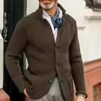 RENNAL Stand Collar Cardigan