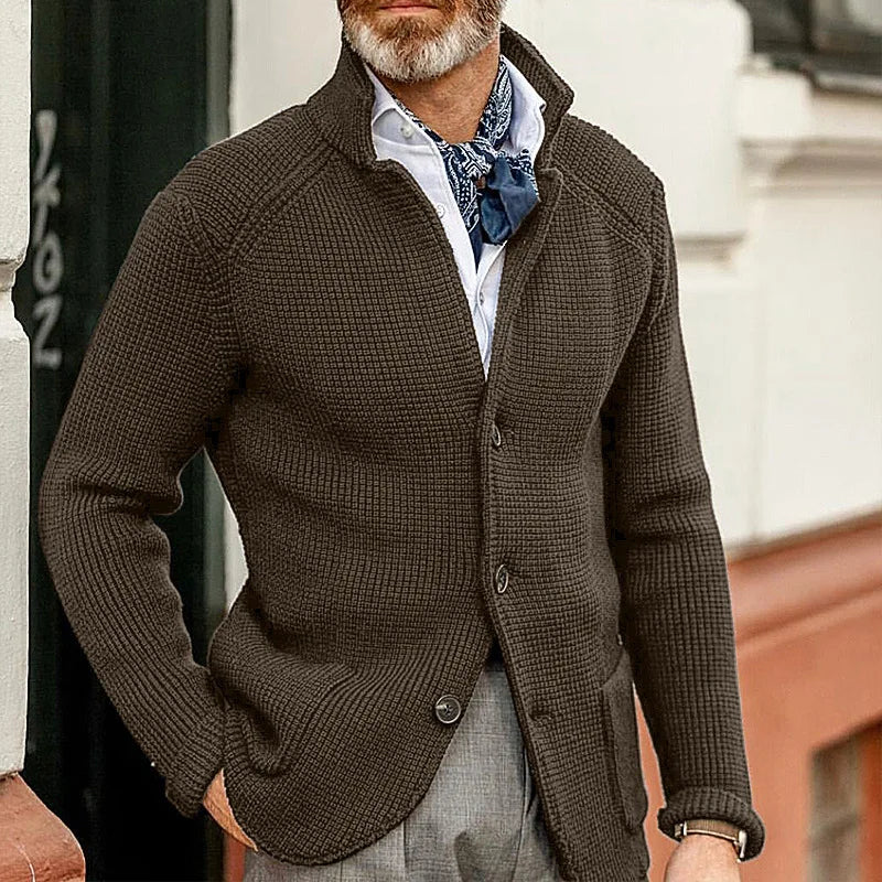 RENNAL Stand Collar Cardigan
