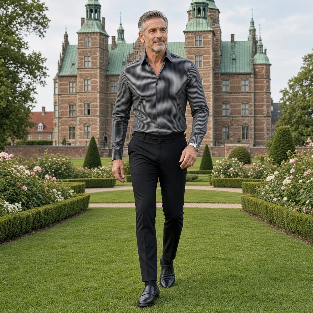 ADRIAN Tailored Pinstripe Shirt