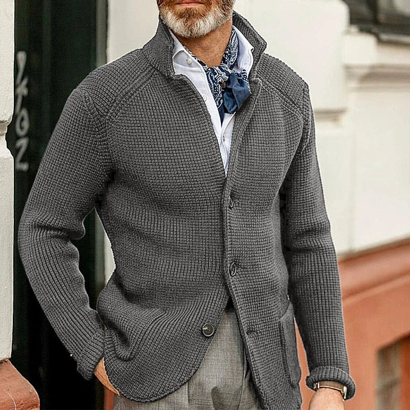 RENNAL Stand Collar Cardigan