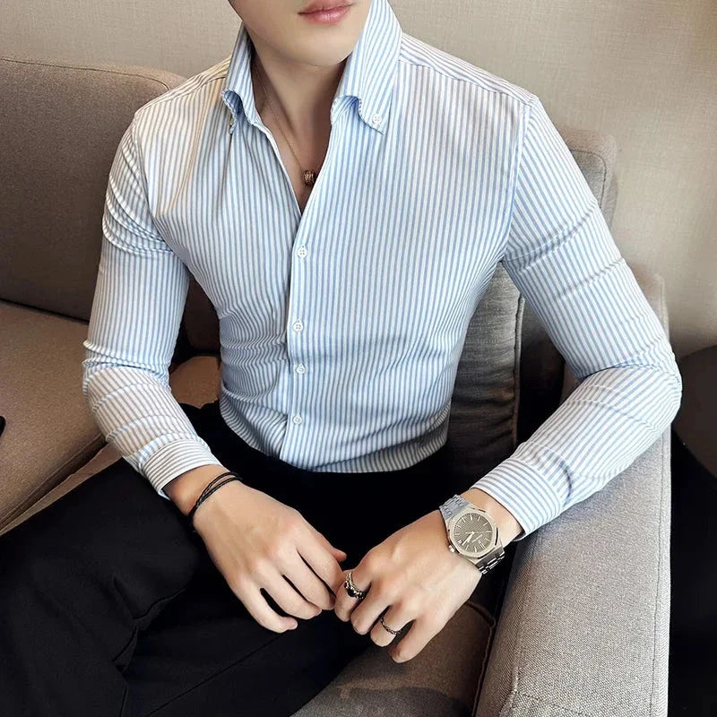 ADRIAN Tailored Pinstripe Shirt