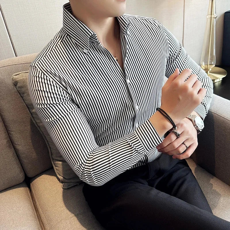 ADRIAN Tailored Pinstripe Shirt