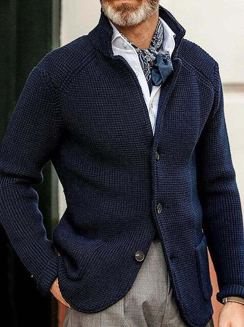 RENNAL Stand Collar Cardigan