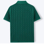 DUXE Button-Up Knit Polo