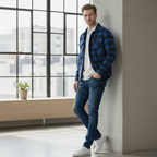 Arvento Cozy Hooded Flannel Shirt
