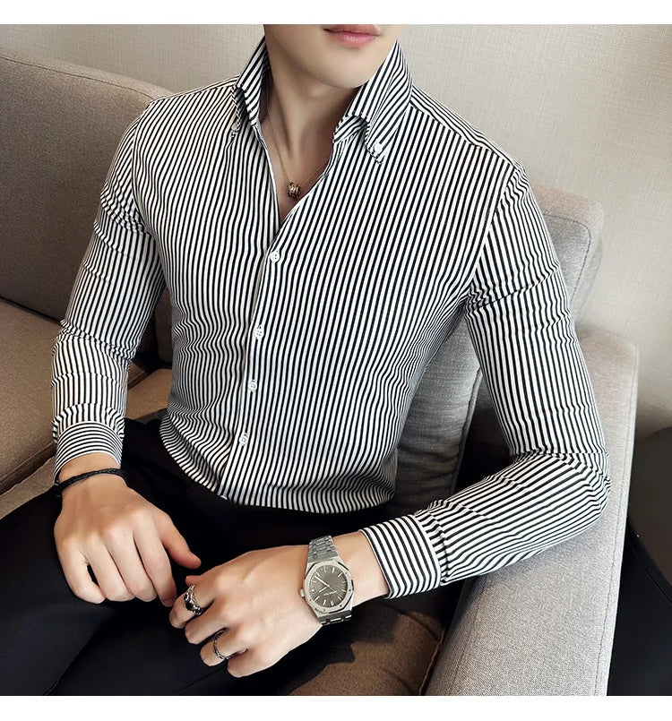 ADRIAN Tailored Pinstripe Shirt