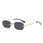 TESORO Polygon Rimless Sunglasses