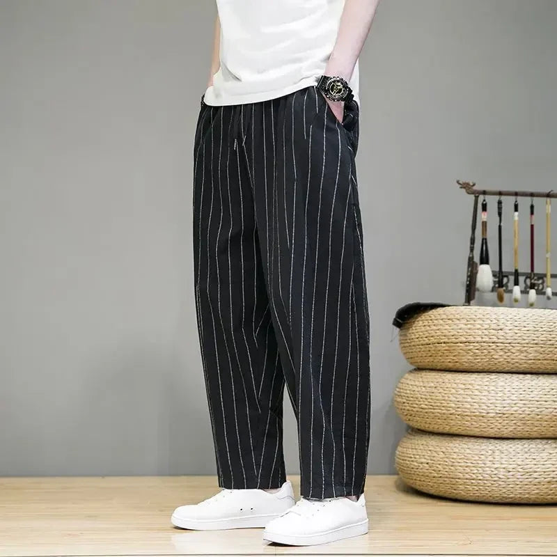 LORON Comfort Striped Pants