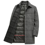 MARTEL Elegant Trench Coat with Padded Layer