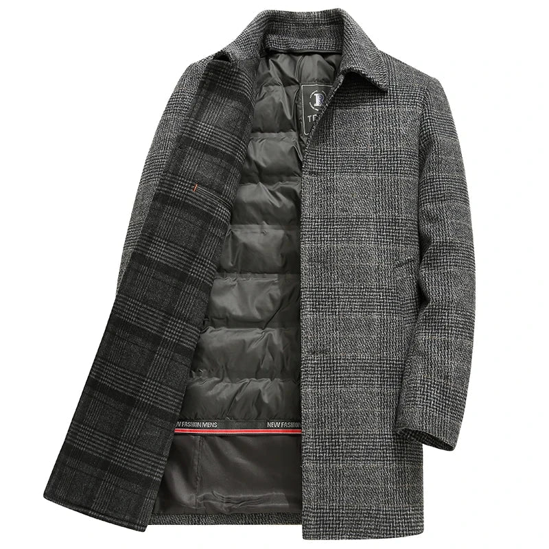 MARTEL Elegant Trench Coat with Padded Layer