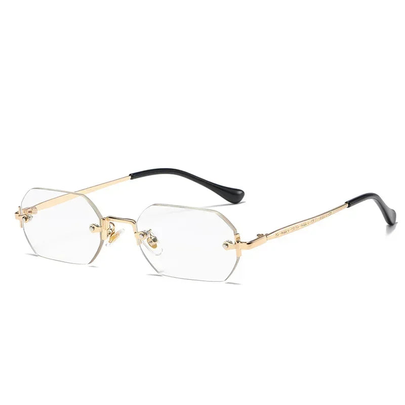 TESORO Polygon Rimless Sunglasses
