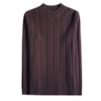 APOLLO Knitted Mock-Neck Sweater