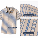 ADRIANO Breathable Silk Striped Shirt