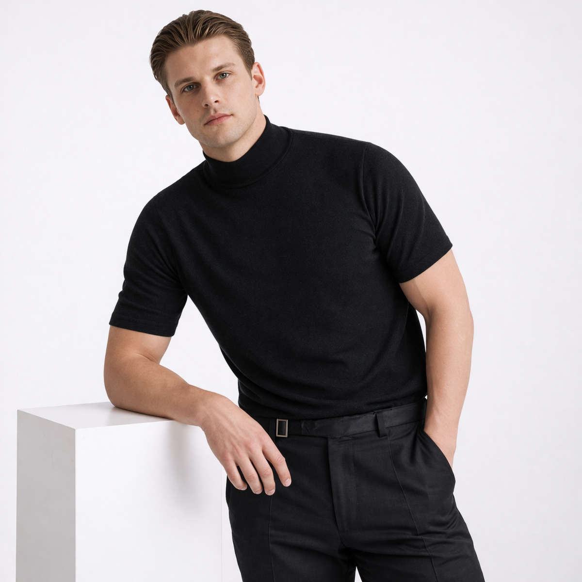 ALTO Men's Mock Neck T-Shirt