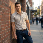 ANXON Double Pocket Polo Shirt