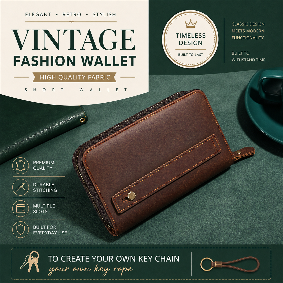 ASH Genuine Leather Wallet