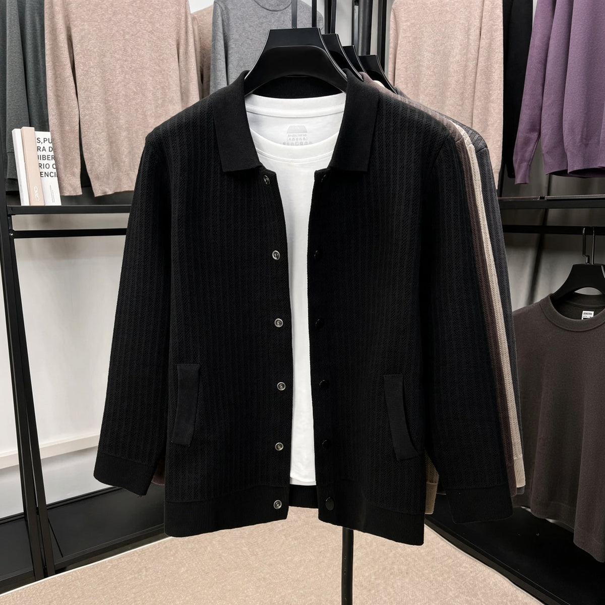AZURE Premium Striped Cardigan